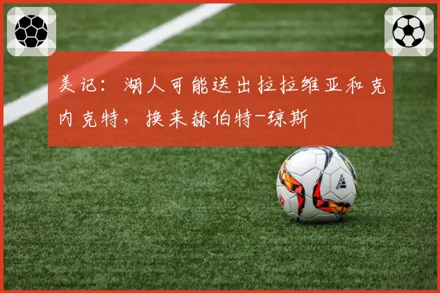 美记：湖人可能送出拉拉维亚和克内克特，换来赫伯特-琼斯